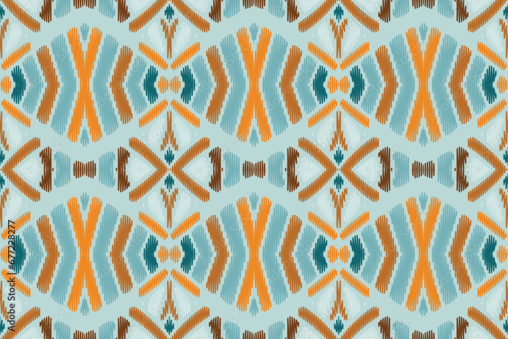 Native pattern american tribal indian ornament pattern geometric ethnic textile texture tribal aztec pattern navajo mexican fabric seamless Vector decoration fashion - obrazy, fototapety, plakaty 