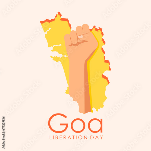 goa liberation day poster template vector