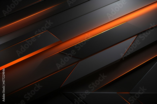 abstract black and orange diagonal design