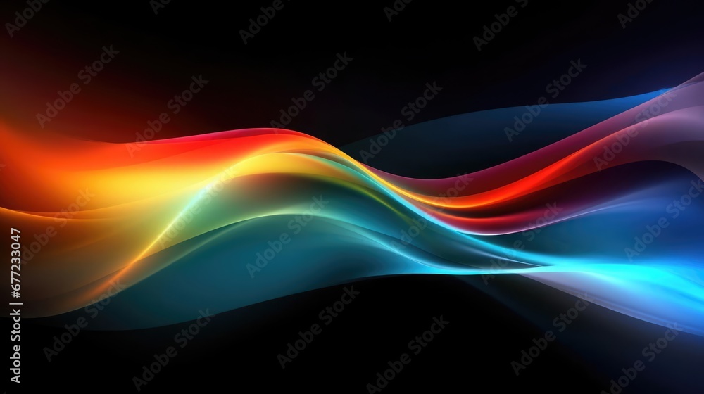 Fototapeta premium Multicolored Shining Flow 