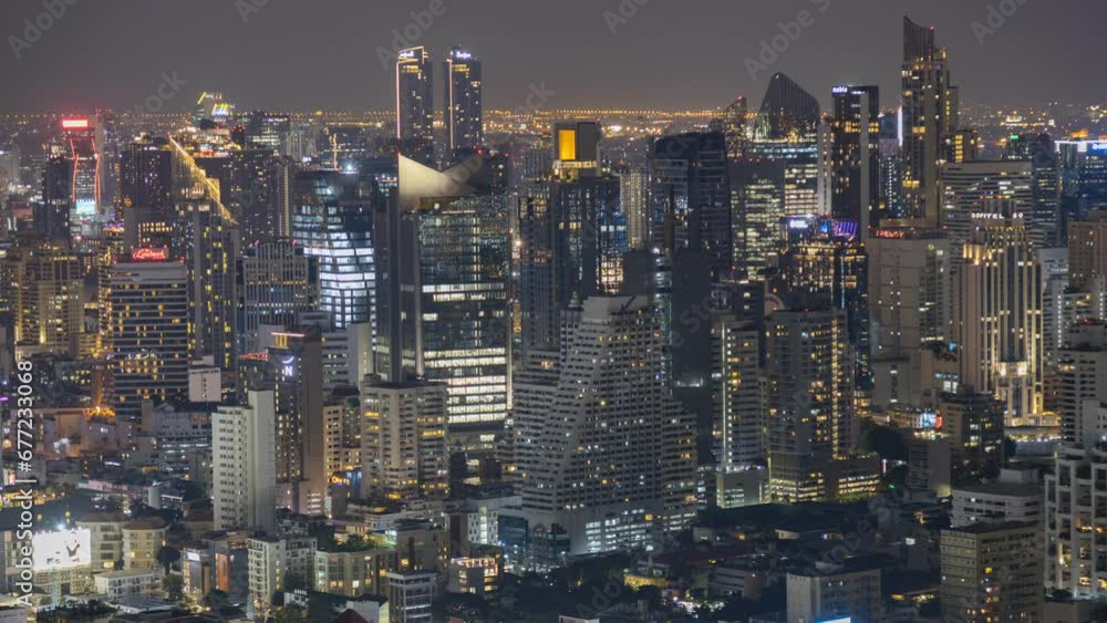Bangkok's downtown financial district and city skyline Bangkok's downtown financial district and city skyline