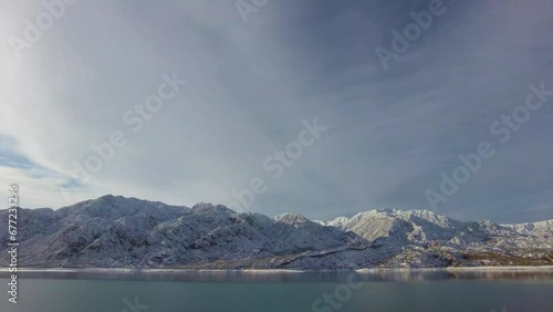 Andes mountain range in the Potrerillos area of ​​Mendoza Argentina