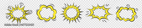 Comic explosion bang vector effect. Slap burst boom frame. Starburst flash explosion