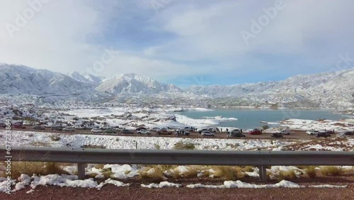 Andes mountain range in the Potrerillos area of ​​Mendoza Argentina