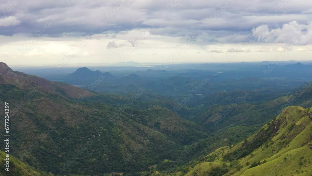 Aerial view of Mountains and green hills in Sri Lanka. Ella Rock, Sri Lanka. Aerial view of Mountains and green hills in Sri Lanka. Ella Rock, Sri Lanka.