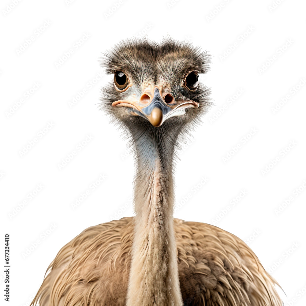 Ostrich Isolated