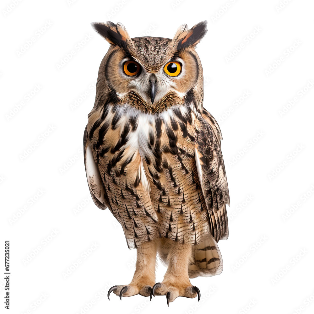Naklejka premium Owl Isolated
