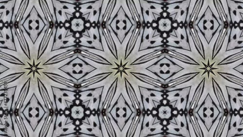 Kaleidoscope motion psychedelic ornament texture background animation colored looping wallpaper