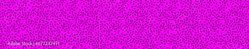 Abstract lines and dots purple seamless pattern. Geometric elements of bacteria and microorganisms under the microscope for graphic vector design