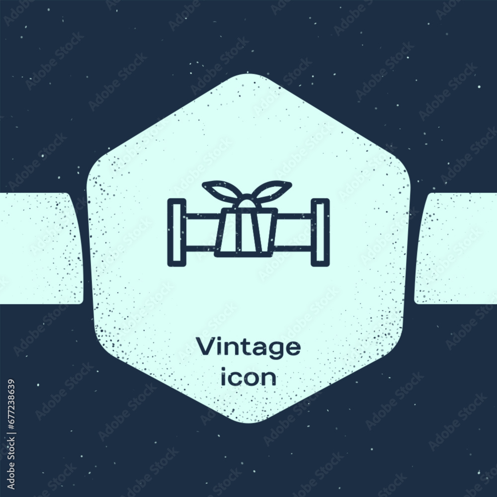 Grunge line Industry metallic pipe icon isolated on blue background. Plumbing pipeline parts of different shapes. Monochrome vintage drawing. Vector Grunge line Industry metallic pipe icon isolated on blue background. Plumbing pipeline parts of different shapes. Monochrome vintage drawing. Vector
