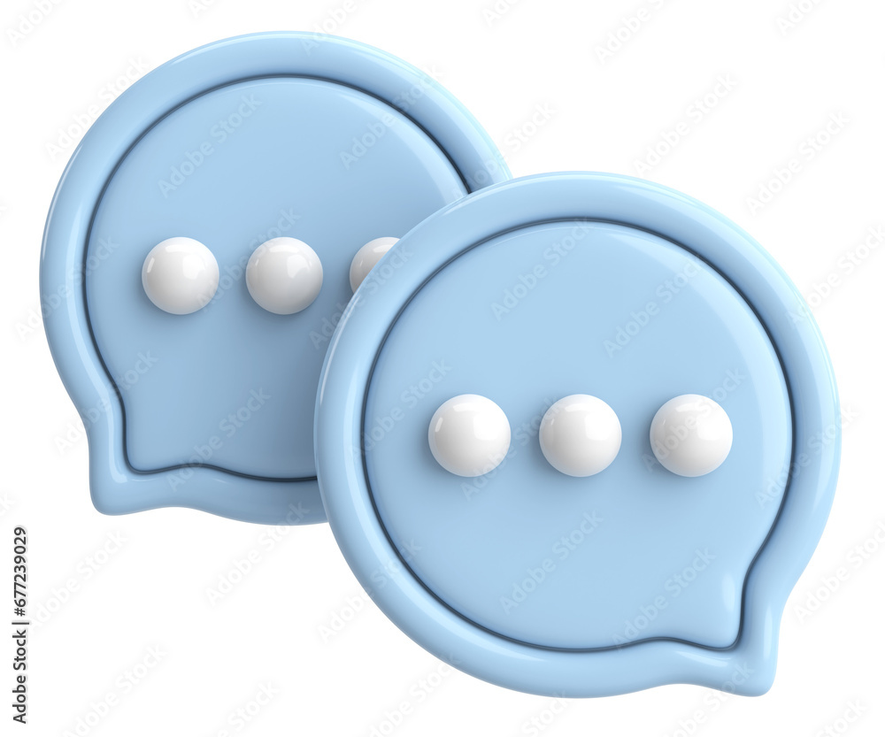 Live chat icon. Chat icon. 3D illustration. Live chat icon. Chat icon. 3D illustration.