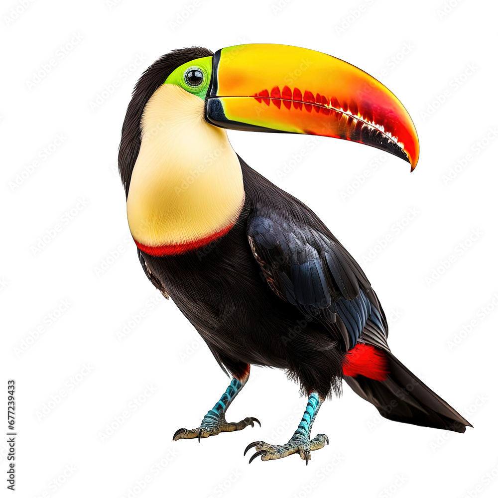 Naklejka premium toucan isolated