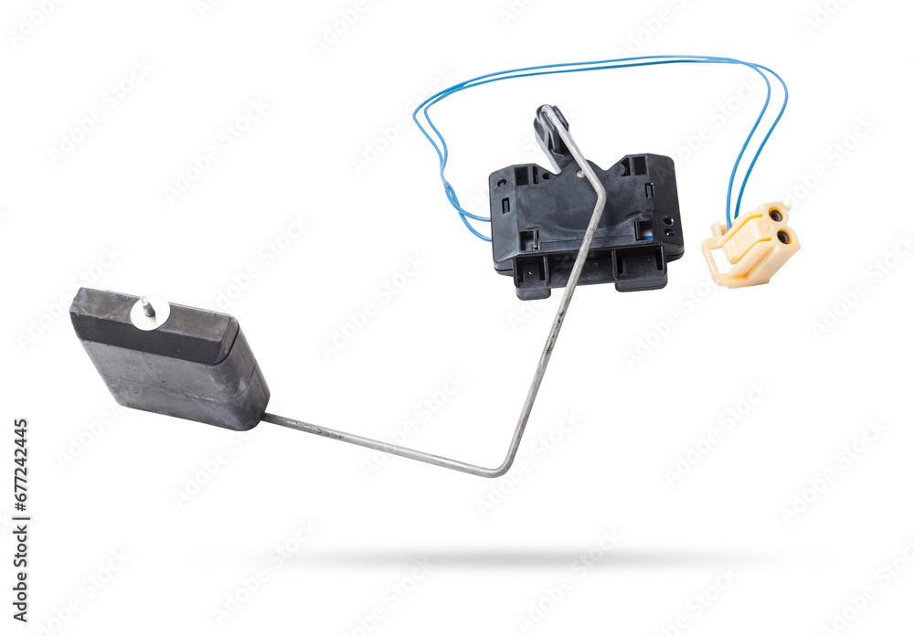 Car fuel gauge on a white isolated background. Catalog of used spare parts for vehicles. Car fuel gauge on a white isolated background. Catalog of used spare parts for vehicles.