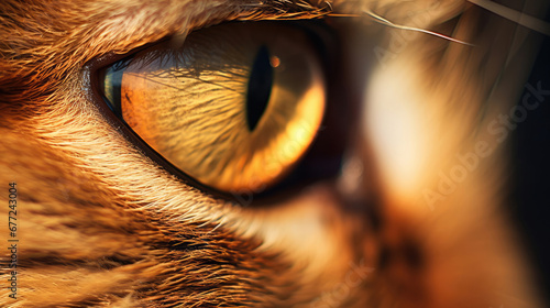 Cat eyes close-up