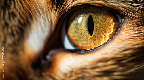 Cat eyes close-up