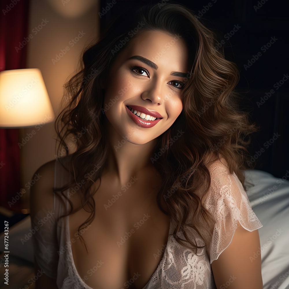 Beautiful smiling supermodel in bedroom, confident relaxed, curvaceous, lips teeth. lighting-soft, 32k-resolution, sharp-focus, ultra-detailed, UHD. Beautiful smiling supermodel in bedroom, confident relaxed, curvaceous, lips teeth. lighting-soft, 32k-resolution, sharp-focus, ultra-detailed, UHD.