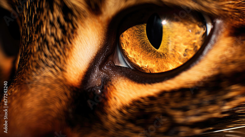 Cat eyes close-up