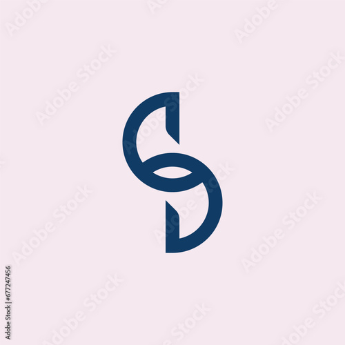 line letter S logo