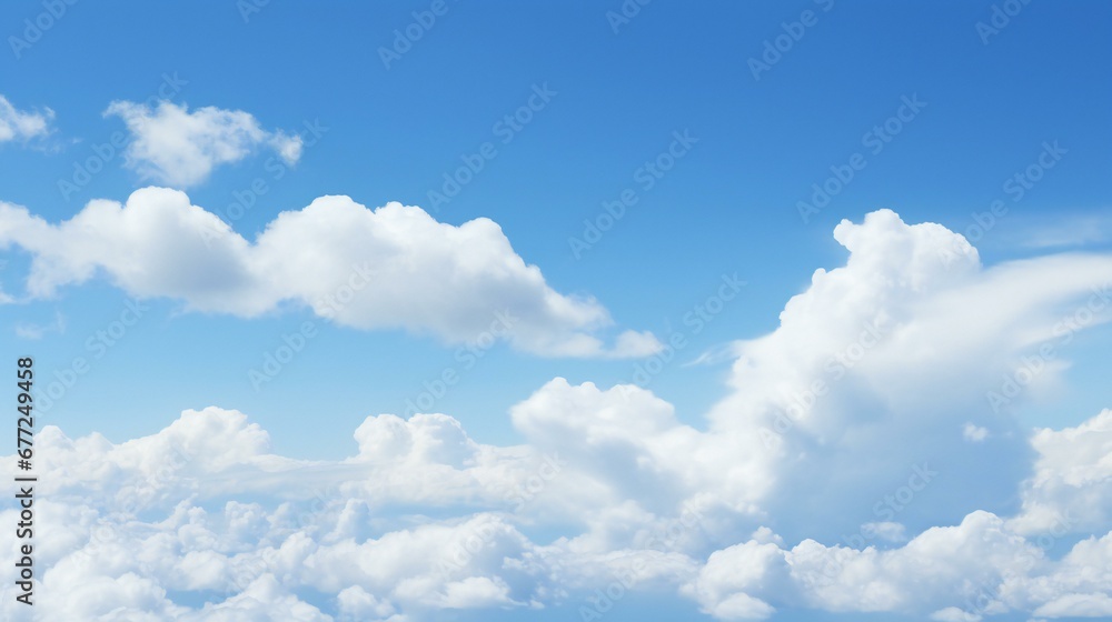 a blue sky with white clouds