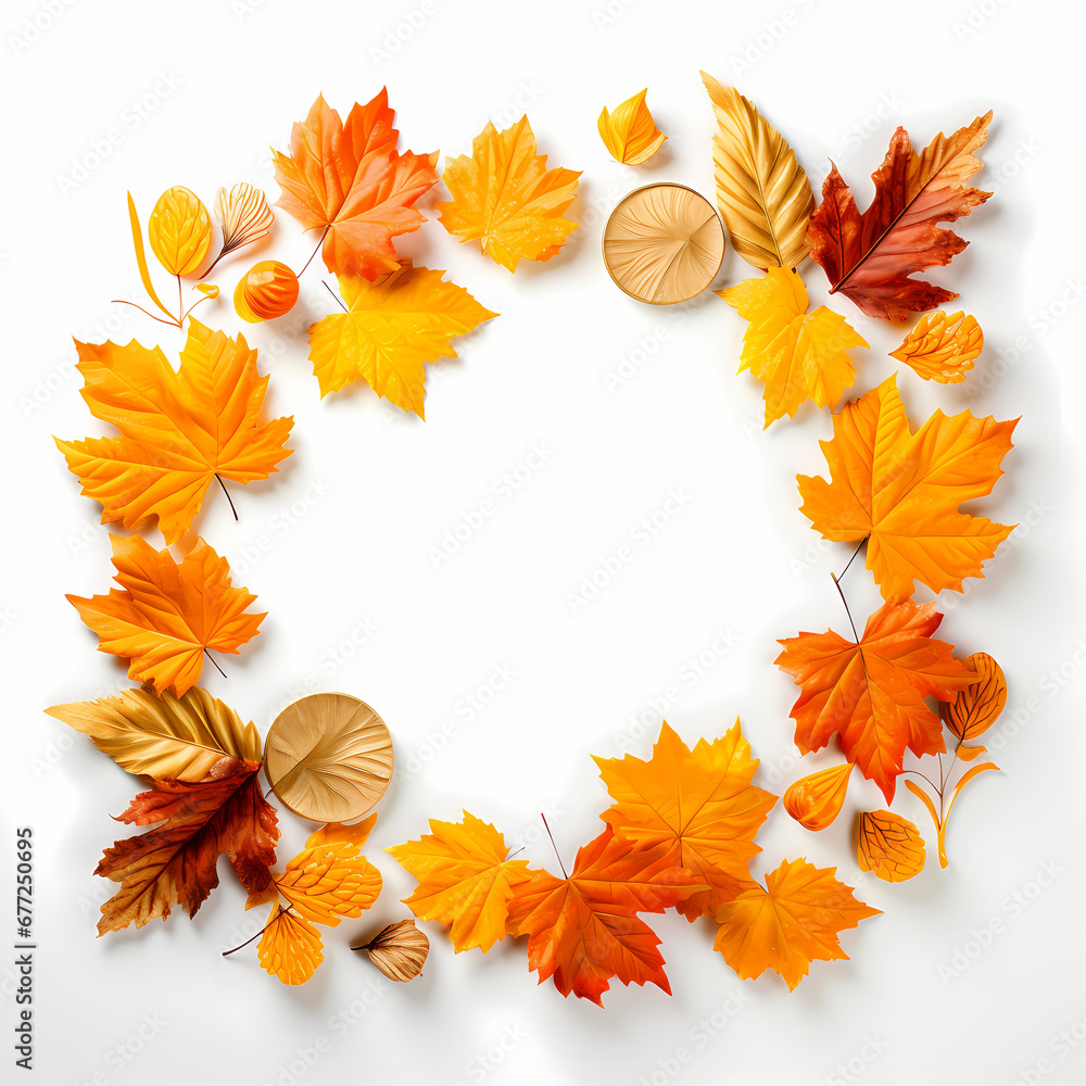 an autumn leaf frame an autumn leaf frame