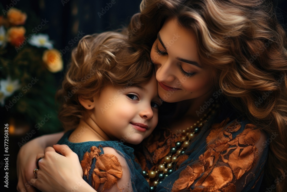 A Mother's Love Captured in a Heartfelt Moment of Unconditional Connection A Mother's Love Captured in a Heartfelt Moment of Unconditional Connection
