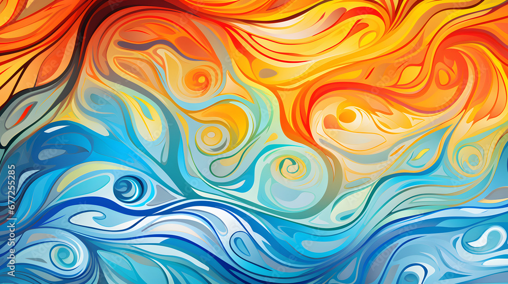 abstract background with red and blue flames abstract background with red and blue flames