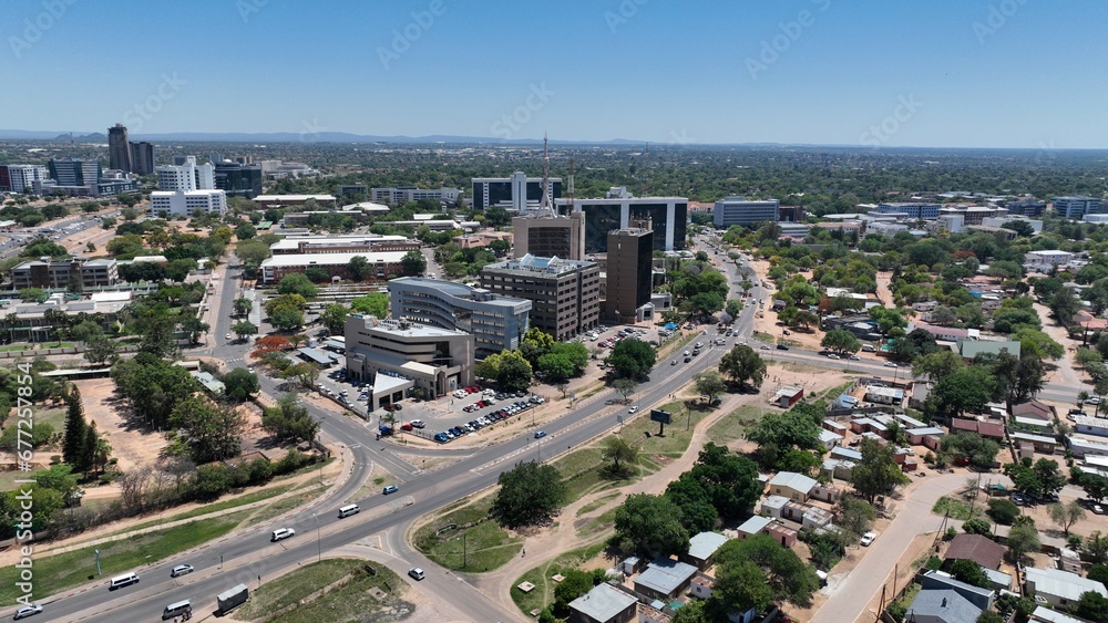 Government enclave in Gaborone, Botswana, Africa Government enclave in Gaborone, Botswana, Africa