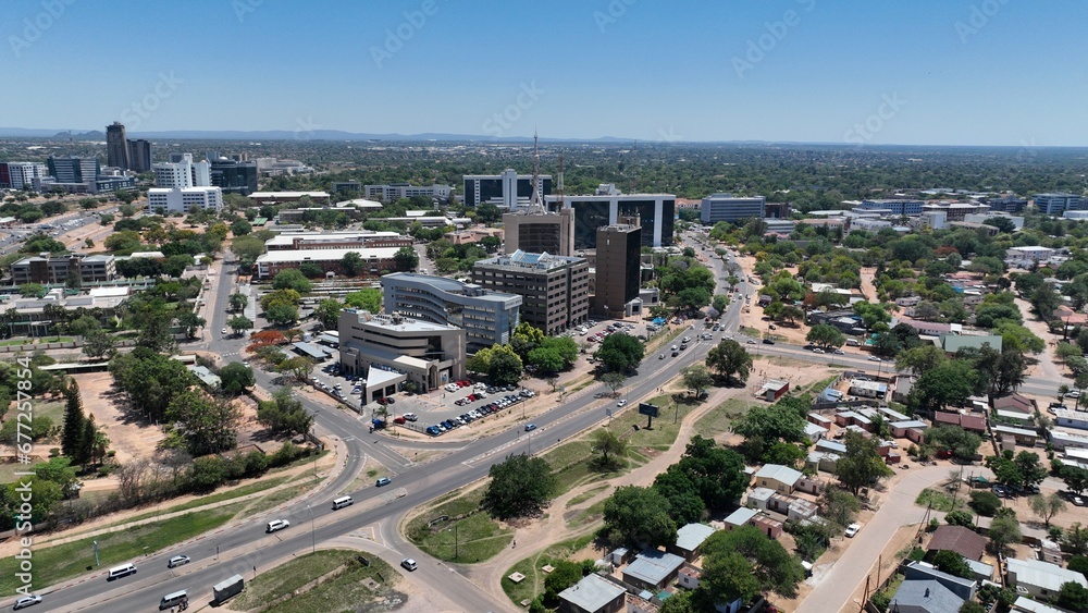 Government enclave in Gaborone, Botswana, Africa