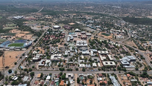 University of Botswana UB Campus aerial view in Gaborone, Botswana, Africa