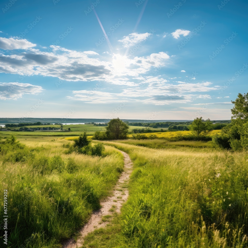 Obraz premium Fields in the sun