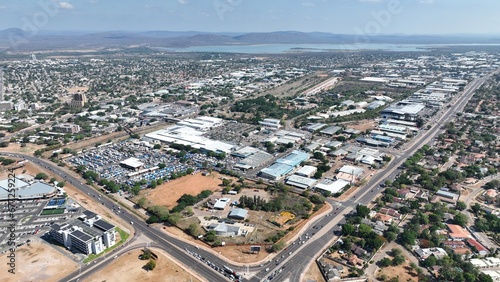 Railpark shopping mall aerial view in Gaborone, Botswana, Africa