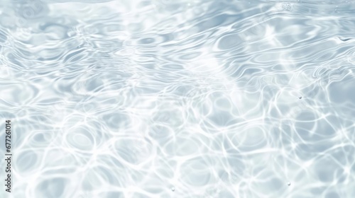White water with ripples on the surface Defocus blurred transparent white colored clear calm water surface texture with splashes