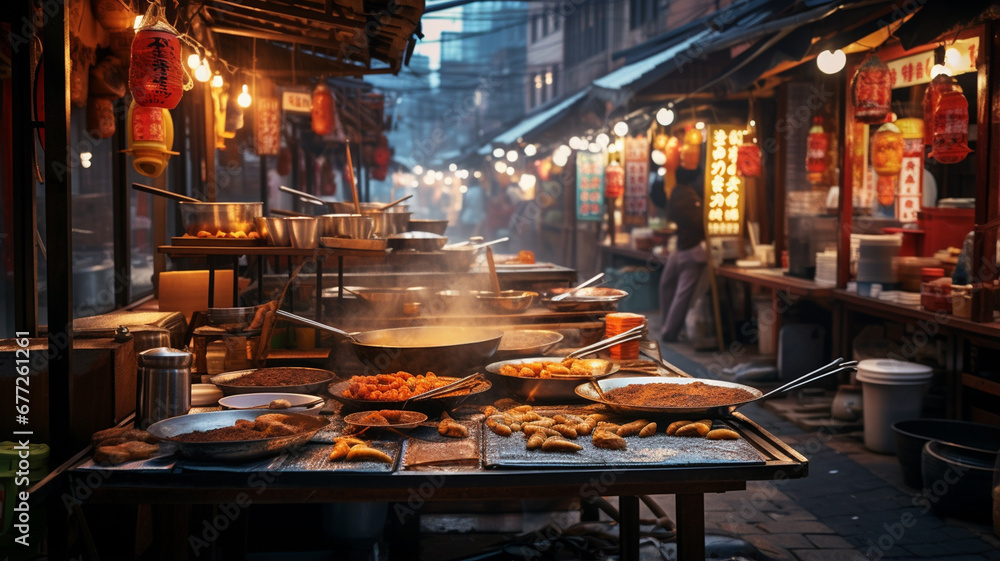 street food, street market