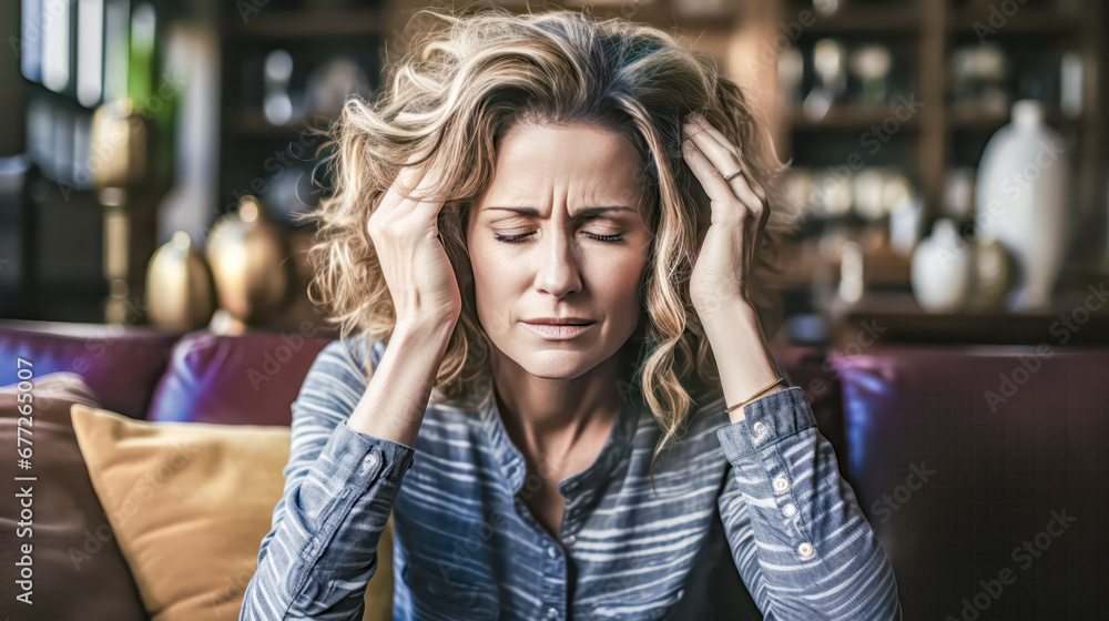 Person in Burnout Migraine Headache Deep Sadness Mental Pain Wallpaper Magazine Poster Background Digital Art Person in Burnout Migraine Headache Deep Sadness Mental Pain Wallpaper Magazine Poster Background Digital Art