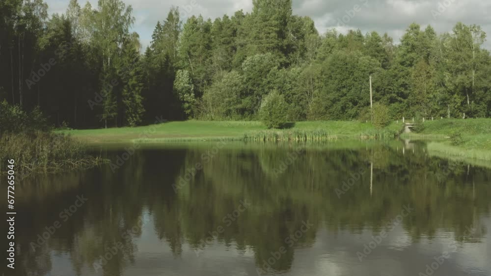 Serene Pond Aerial: Drone Flight in Stunning 4K Quality - Nature's Beauty from Above for Relaxation and Inspiration Serene Pond Aerial: Drone Flight in Stunning 4K Quality - Nature's Beauty from Above for Relaxation and Inspiration