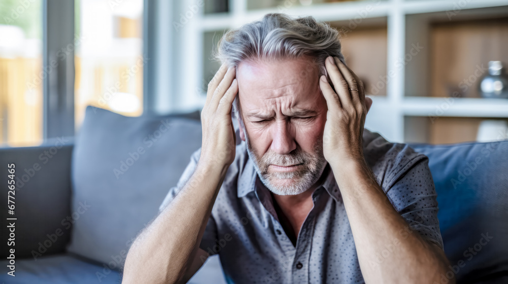 Person in Burnout Migraine Headache Deep Sadness Mental Pain Wallpaper Magazine Poster Background Digital Art Person in Burnout Migraine Headache Deep Sadness Mental Pain Wallpaper Magazine Poster Background Digital Art