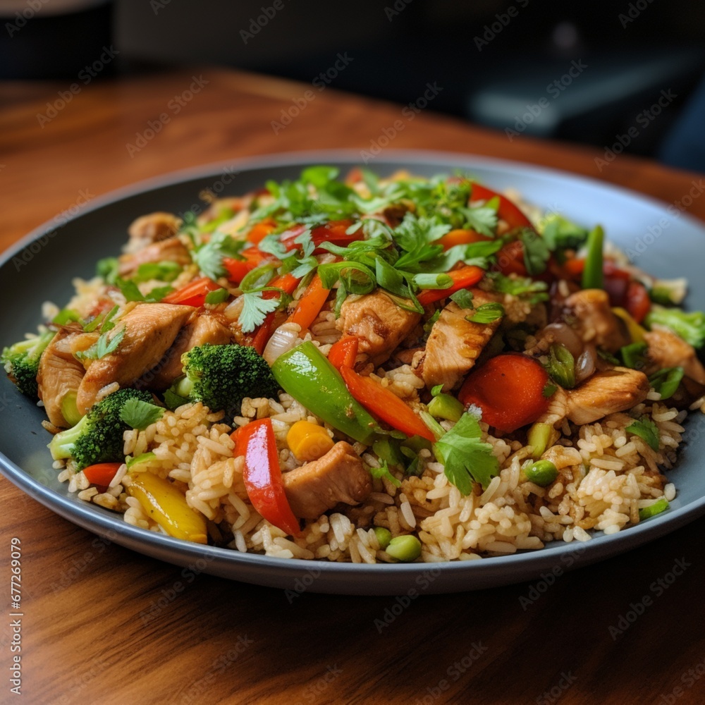 stir fried chicken with vegetables stir fried chicken with vegetables
