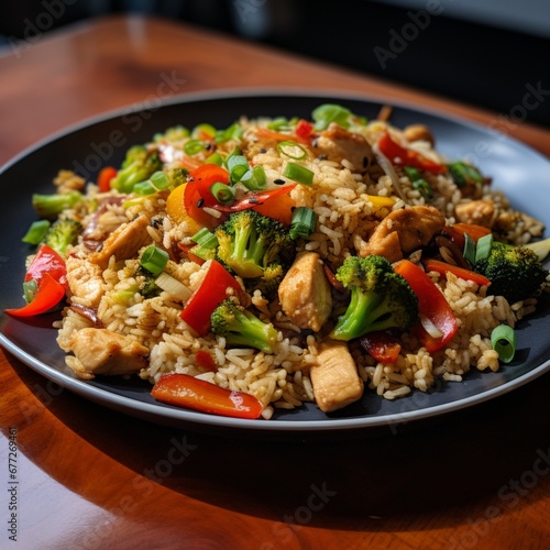 stir fried chicken with vegetables