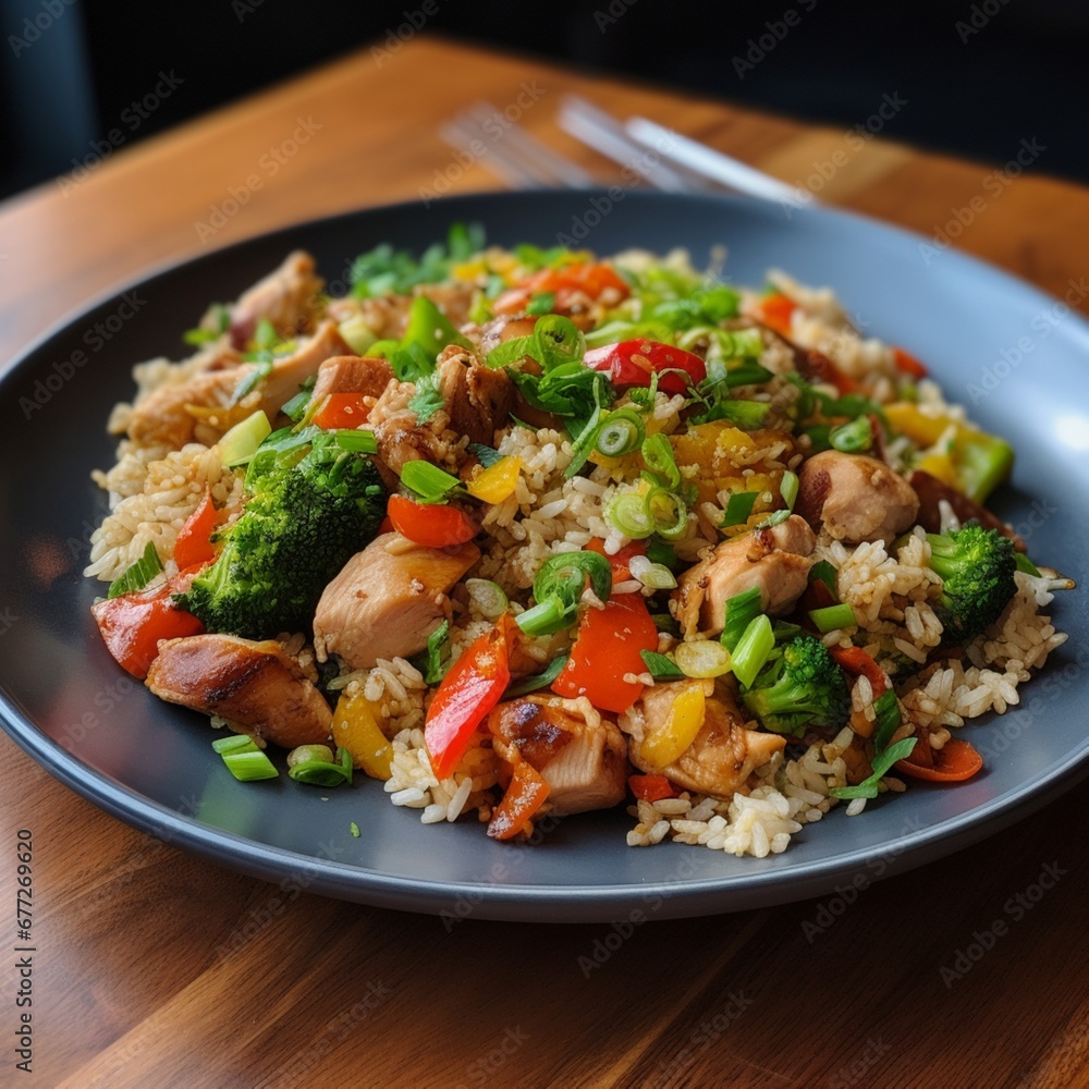 stir fried chicken with vegetables stir fried chicken with vegetables