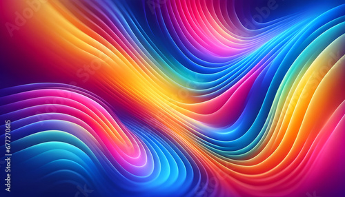 Smooth and blurry colorful gradient mesh background in modern bright rainbow colors.