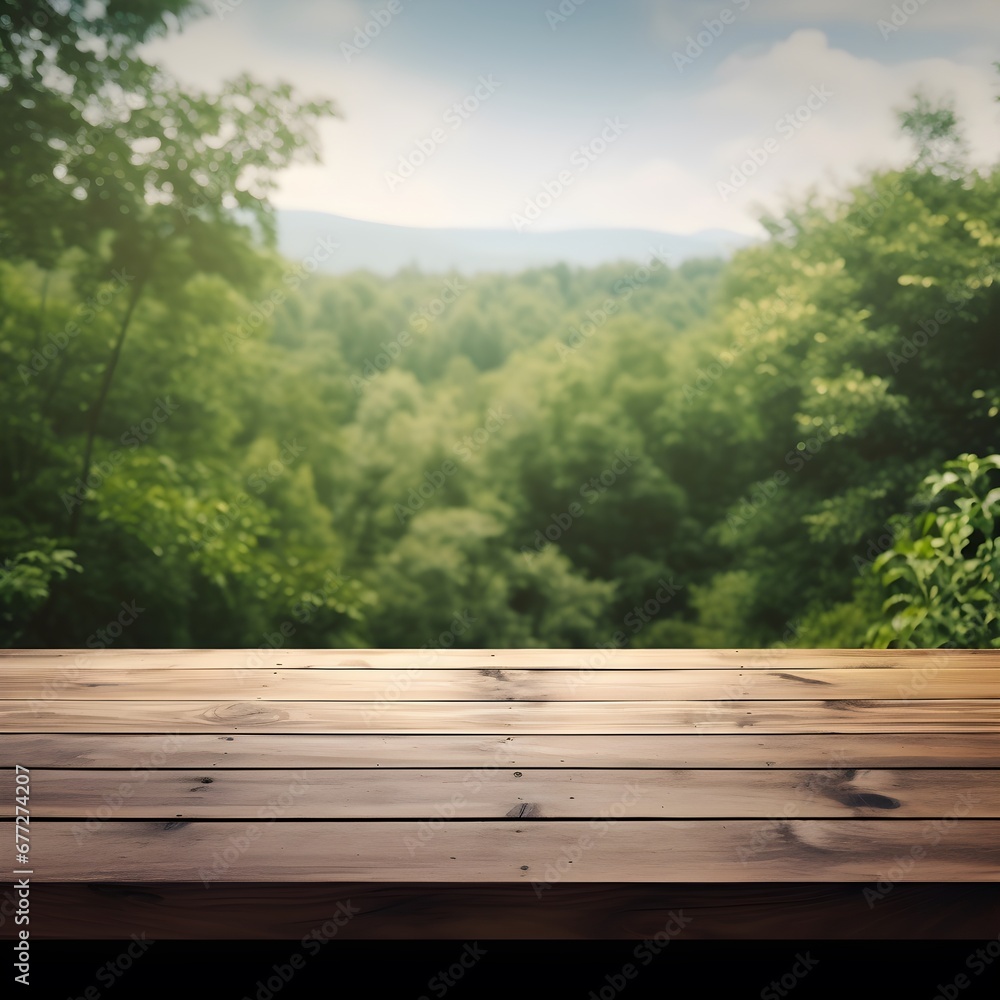 Relax feeling from nature with the wood table. Relax feeling from nature with the wood table.