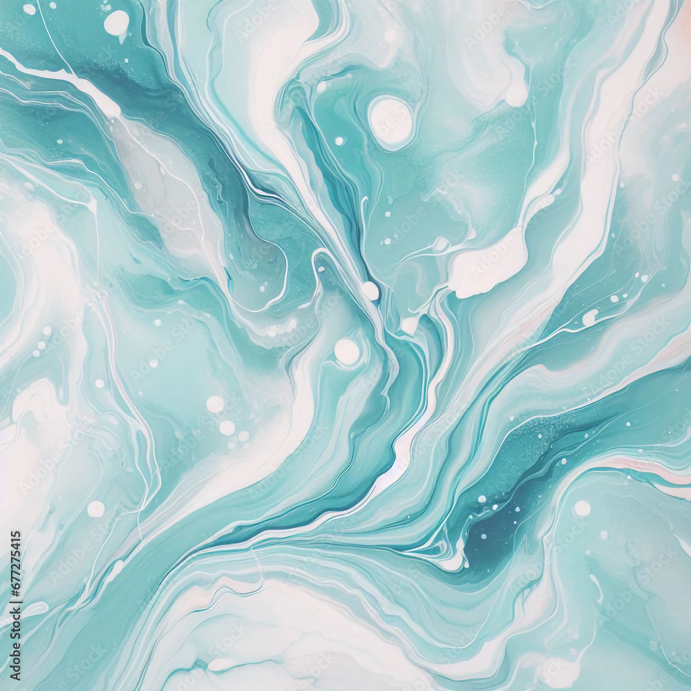  Luxury abstract background of marble liquid ink art painting on paper. Image of original artwork watercolor alcohol ink paint on high quality paper texture. Generative AI.