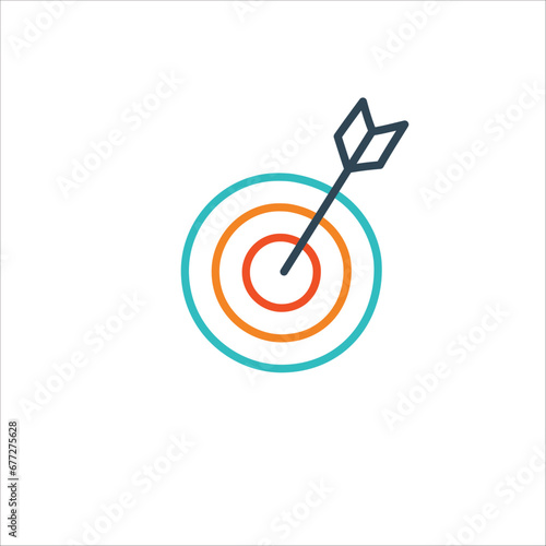 Target aim or goal icon. Su...