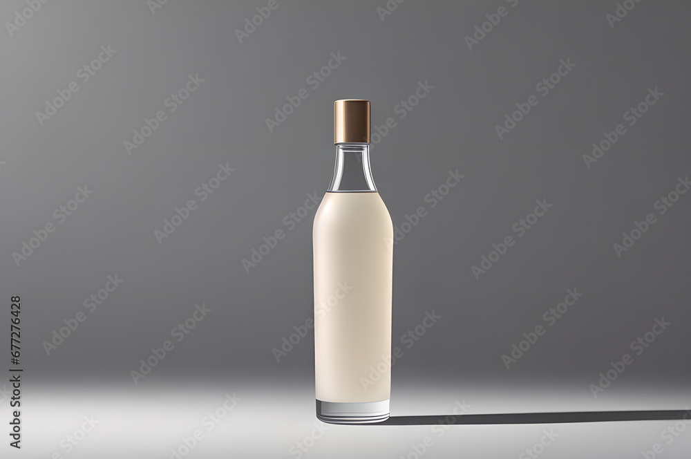 set of jars for cosmetics, on isolated background, Generative AI set of jars for cosmetics, on isolated background, Generative AI