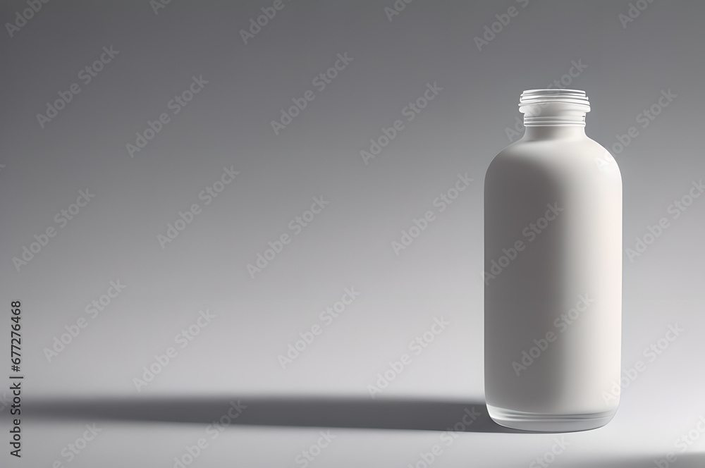 set of jars for cosmetics, on isolated background, Generative AI set of jars for cosmetics, on isolated background, Generative AI