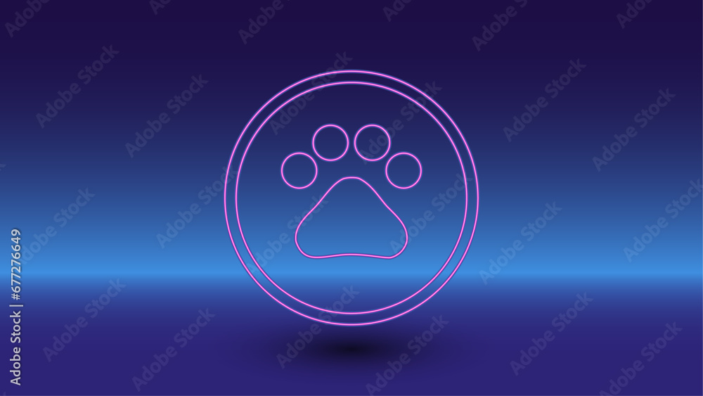 Neon furry gender symbol on a gradient blue background. The isolated symbol is located in the bottom center. Gradient blue with light blue skyline Neon furry gender symbol on a gradient blue background. The isolated symbol is located in the bottom center. Gradient blue with light blue skyline