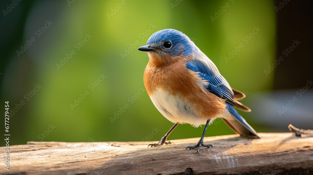 Fototapeta premium Eastern Bluebird - 8K Ultra Photography