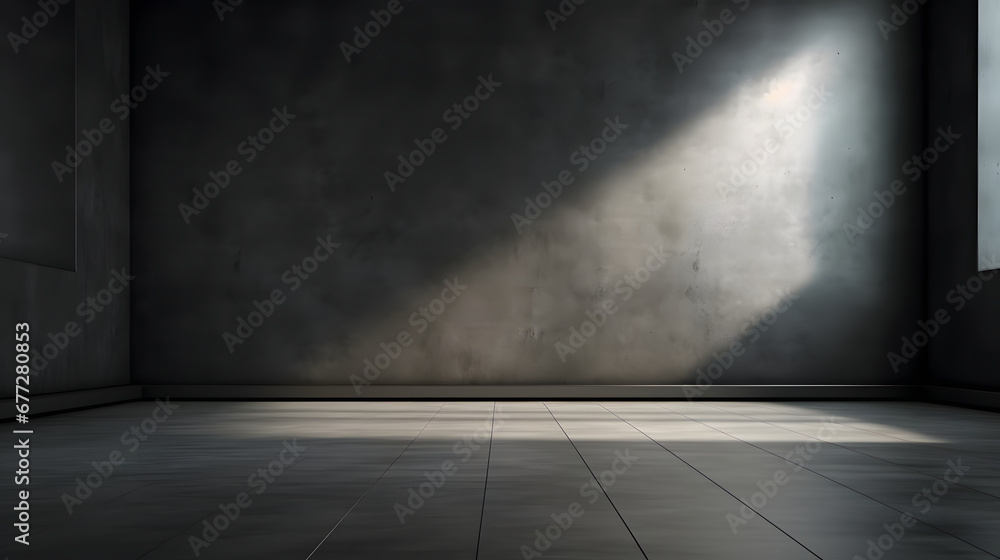 Black wall and smooth floor with beautiful window shadow and sun glare. Universal background for product presentation. Black wall and smooth floor with beautiful window shadow and sun glare. Universal background for product presentation.
