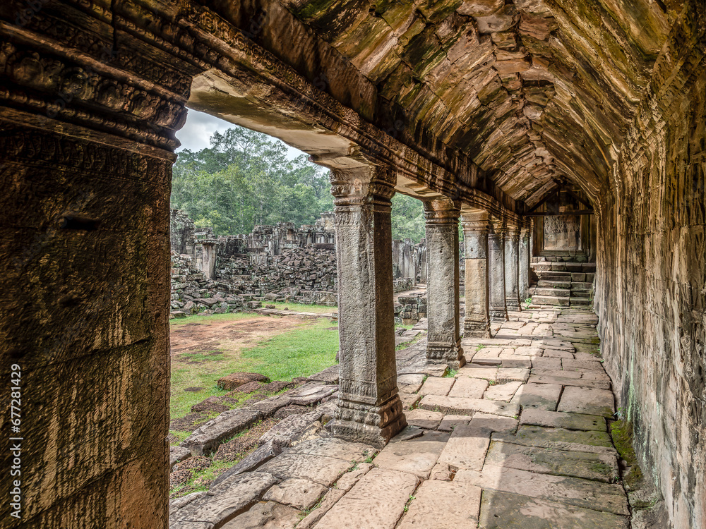 Ancient Bayon temple in Angkor Thom, Siem Reap, Cambodia Ancient Bayon temple in Angkor Thom, Siem Reap, Cambodia
