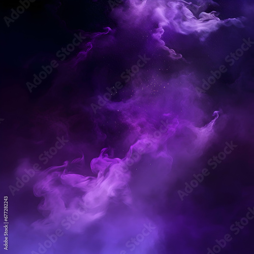 Abstract pink and purple smoke on black background
